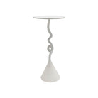 Currey and Company 4000-0263 Cauda Drinks Table in White