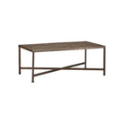 Currey and Company 4000-0276 Ampleur Cocktail Table in Rustic Bronze/Natural