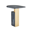 Currey and Company 4000-0279 Aldous Accent Table in Black/Gold