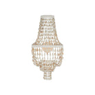 Currey and Company 5000-0306 Cybele Wall Sconce in Natural/Pearlized White/White