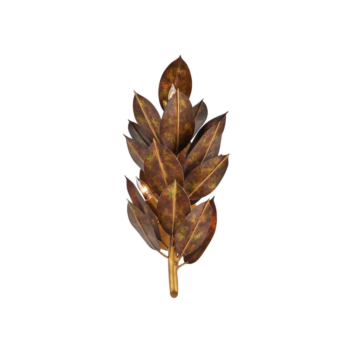 Currey and Company 5000-0308 Weston Wall Sconce in Magnolia Leaf