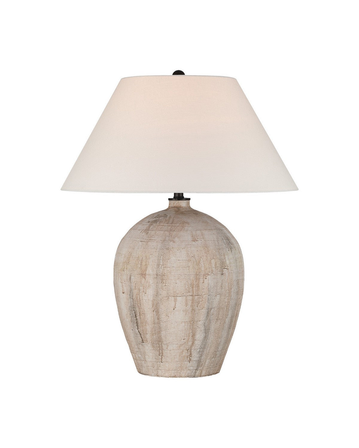 Currey and Company 6000-1111 Fresco Table Lamp in Beige/Brown