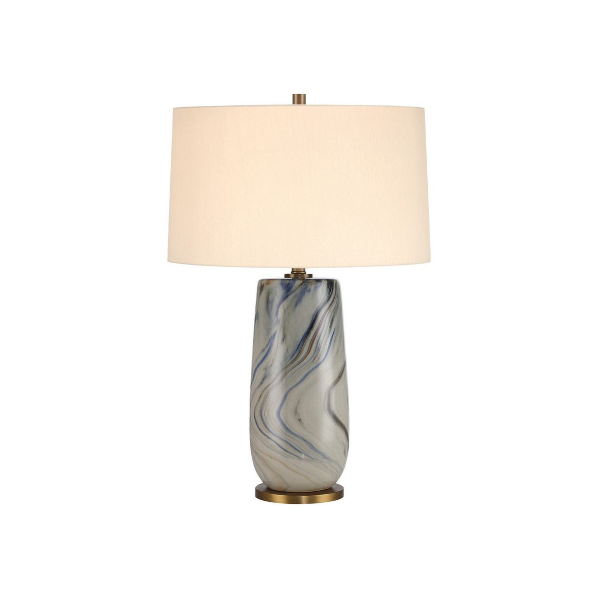 Currey and Company 6000-1112 Rivulet Table Lamp in Marbleized Gray