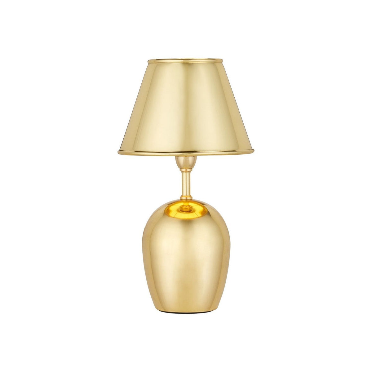 Currey and Company 6700-0044 Volley Cordless Table Lamp in Polished Brass