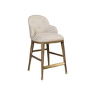 Currey and Company 7000-1132 Vario Counter Stool in Chanterelle/Satin Brass