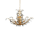 Currey and Company 9000-1437 Odile Chandelier in Black/Contemporary Gold Leaf/Contemporary Gold