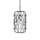 Currey and Company 9000-1444 Ettore Chandelier in Clear/Blacksmith