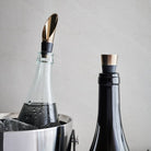 Rosendahl 18736 Grand Cru Wine Stopper and Pourer Patinated Set in Black/Patinated Steel