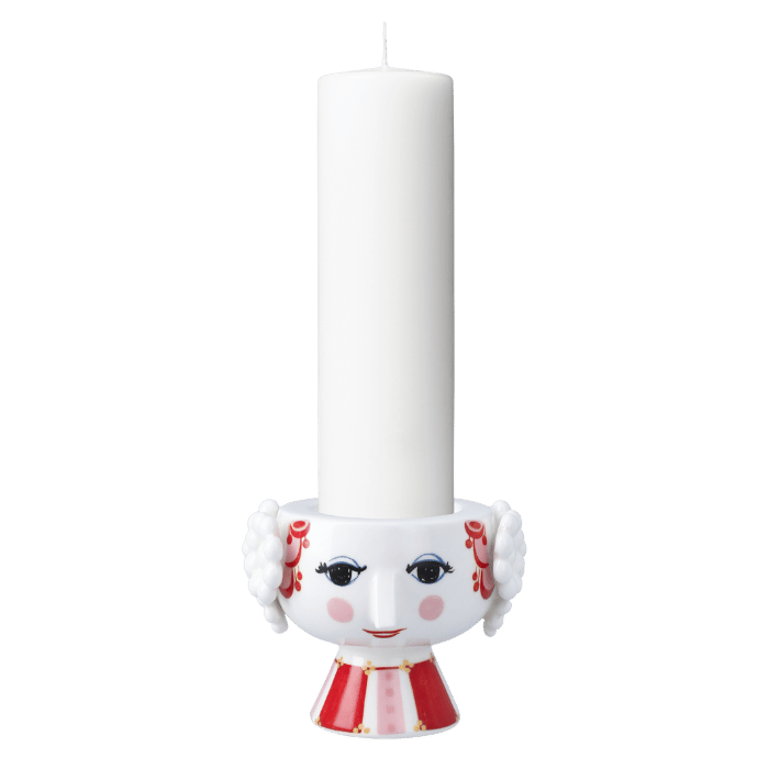 Bjørn Wiinblad 56595 Eva Christmas Candle Holder in Red