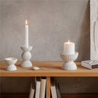 Lyngby Porcelæn 201464 Tura Candle Holder in White