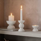 Lyngby Porcelæn 201466 Tura Candle Holder in White