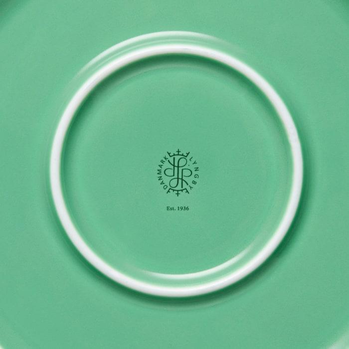 Lyngby Porcelæn 201919 Rhombe Color Serving Bowl in Green