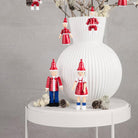 Kay Bojesen 39435 Christmas Ole Wooden Figurine in Red/Blue/White