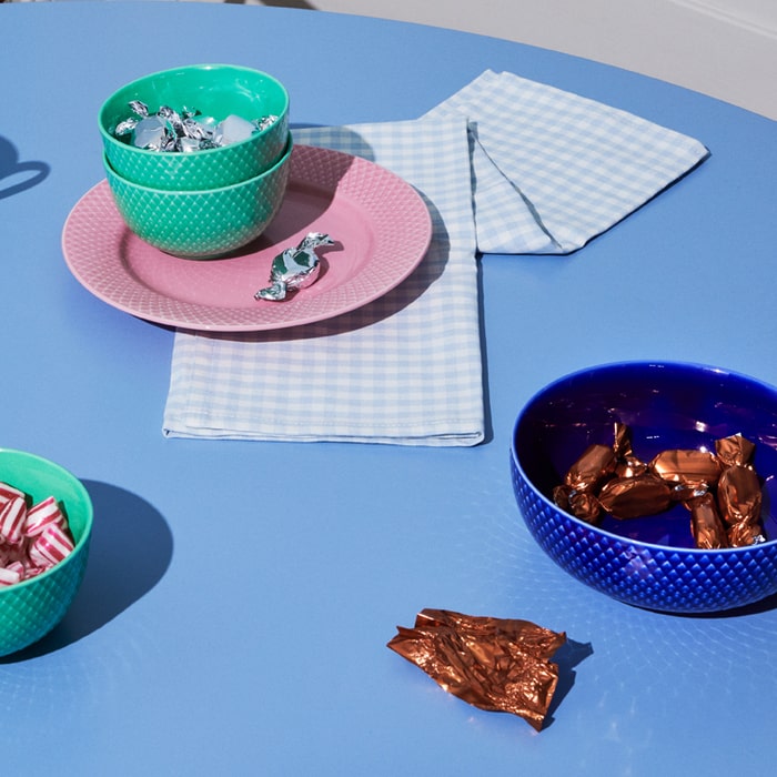 Lyngby Porcelæn 201913 Rhombe Color Bowl in Dark Blue