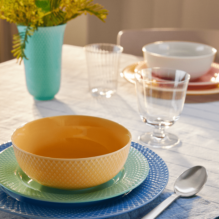 Lyngby Porcelæn 201914 Rhombe Color Bowl in Sand