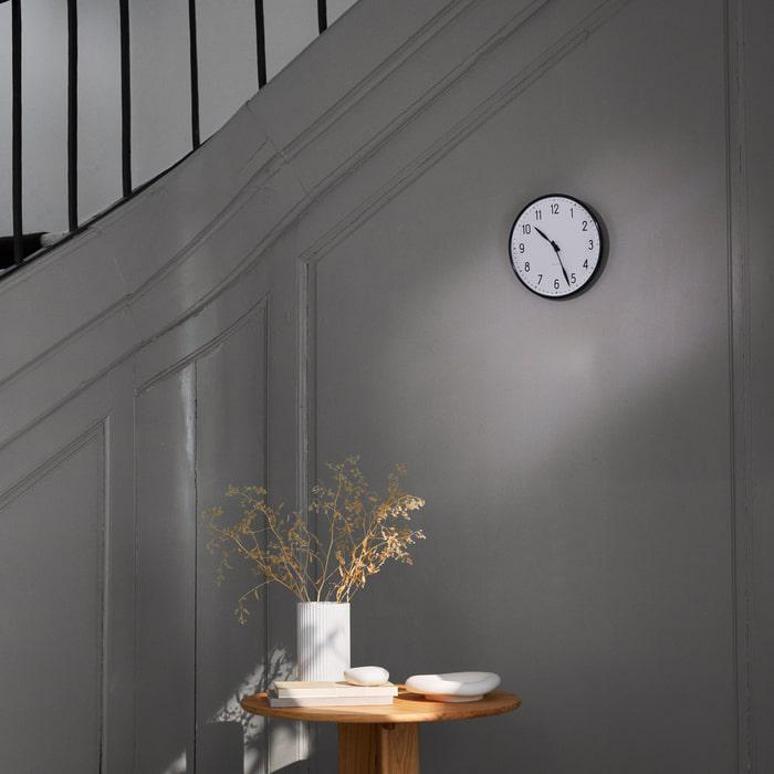 Arne Jacobsen Clocks 43633 Station Wall Clock in White/Black