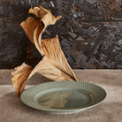 Lyngby Porcelæn 201815 Rhombe Earth Plate in Moss