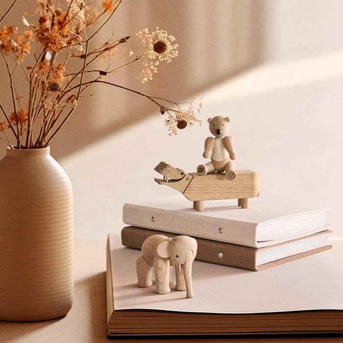Kay Bojesen 39366 Liliput Wooden Figurine Set in Oak