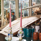 Bjørn Wiinblad 54052 Lady with Hat Candle Holder in Pink