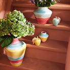 Kähler 693800 Poppery Vase in Pink/Mint/Yellow