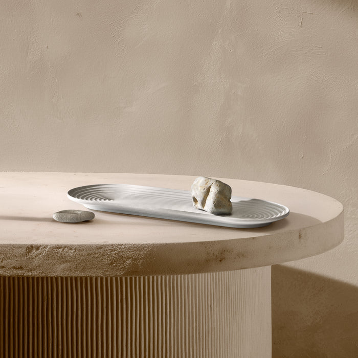 Lyngby Porcelæn 201468 Tura Oval Serving Dish in White