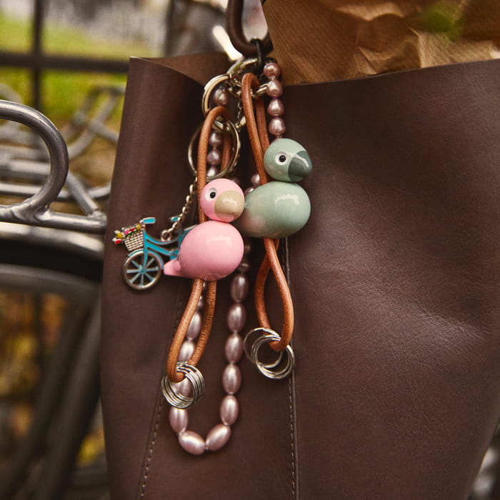 Kay Bojesen 39830 Bird Bag Charm in Rose