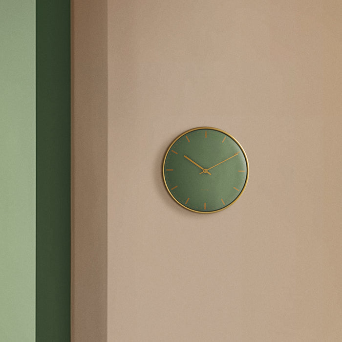 Arne Jacobsen Clocks 43483 City Hall Wall Clock in Green