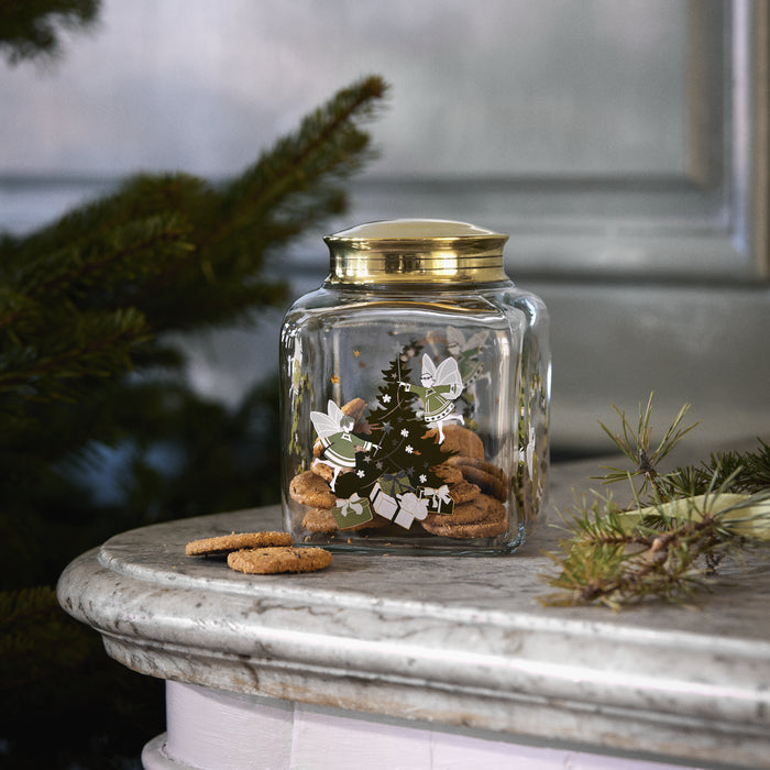 Holmegaard 4800633 Christmas Biscuit Jar 2026 in Multi