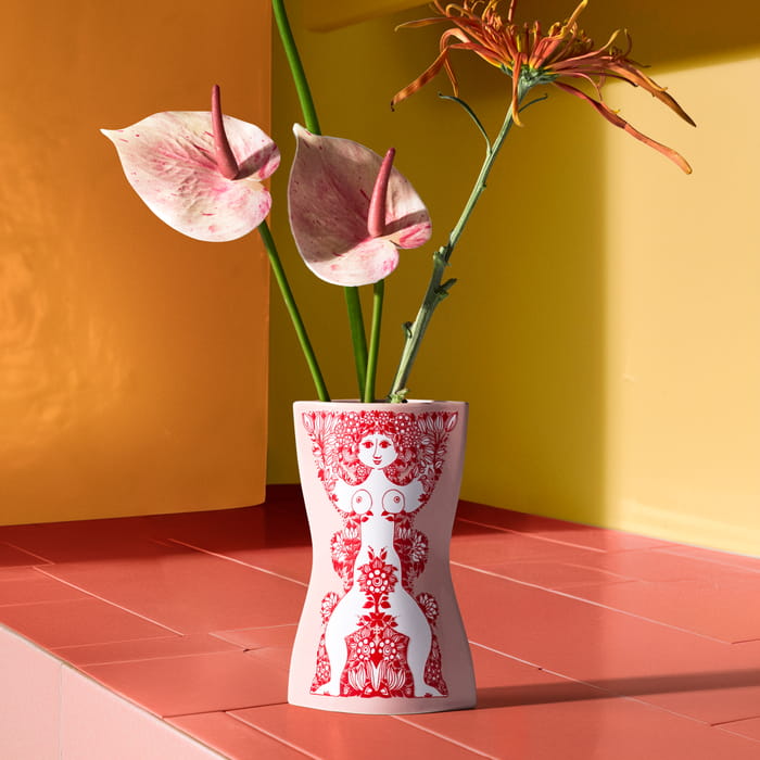 Bjørn Wiinblad 53122 Nina Vase in Pink/Red
