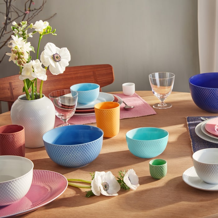 Lyngby Porcelæn 201906 Rhombe Color Bowl in Blue