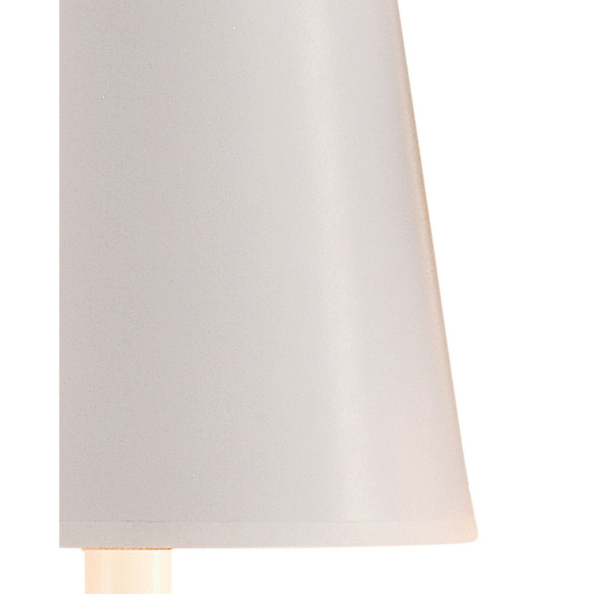 Currey and Company 0246 Paper Tapered Chandelier Shade in White