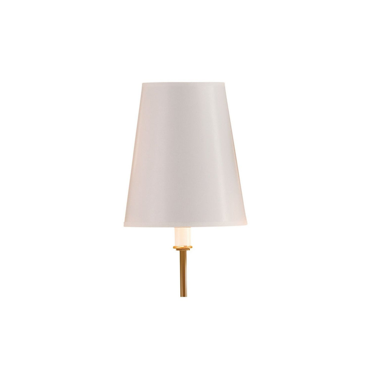 Currey and Company 0246 Paper Tapered Chandelier Shade in White