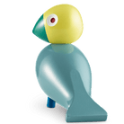 Kay Bojesen 39405 Songbird Wooden Figurine in Turquoise/Yellow