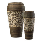 Cyan Canada - 02520 - Vases - Wood Slice - Birchwood And Walnut