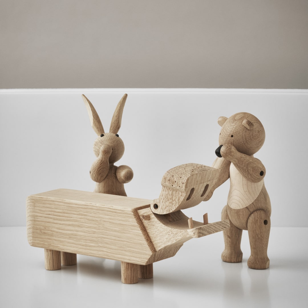Kay Bojesen 39203 Rabbit Wooden Figurine in Oak