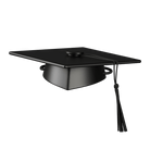 Kay Bojesen 39540 Graduation Hat for Wooden Figurines in Black