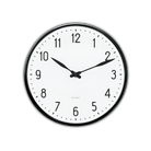 Arne Jacobsen Clocks 43633 Station Wall Clock in White/Black
