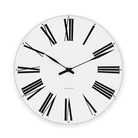 Arne Jacobsen Clocks 43642 Roman Wall Clock in White/Black