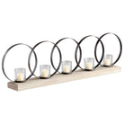 Cyan Canada - 05085 - Candelabra - Ohhh - Raw Iron And Natural Wood