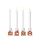 Kähler 693538 Gingerbread Advent Candle Holder in Brown