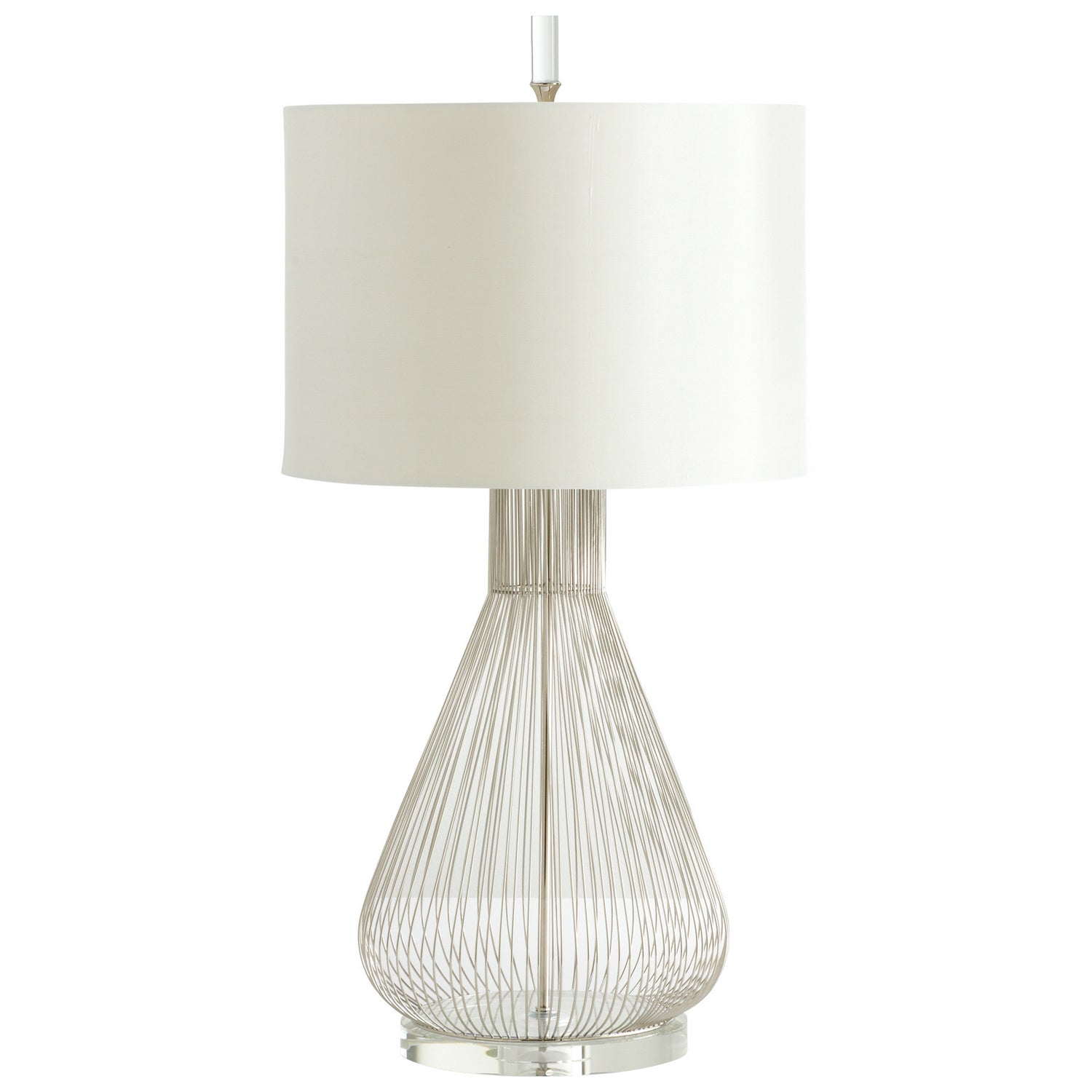 Cyan Canada - 05899 - One Light Table Lamp - Whisked Fall - Satin Nickel