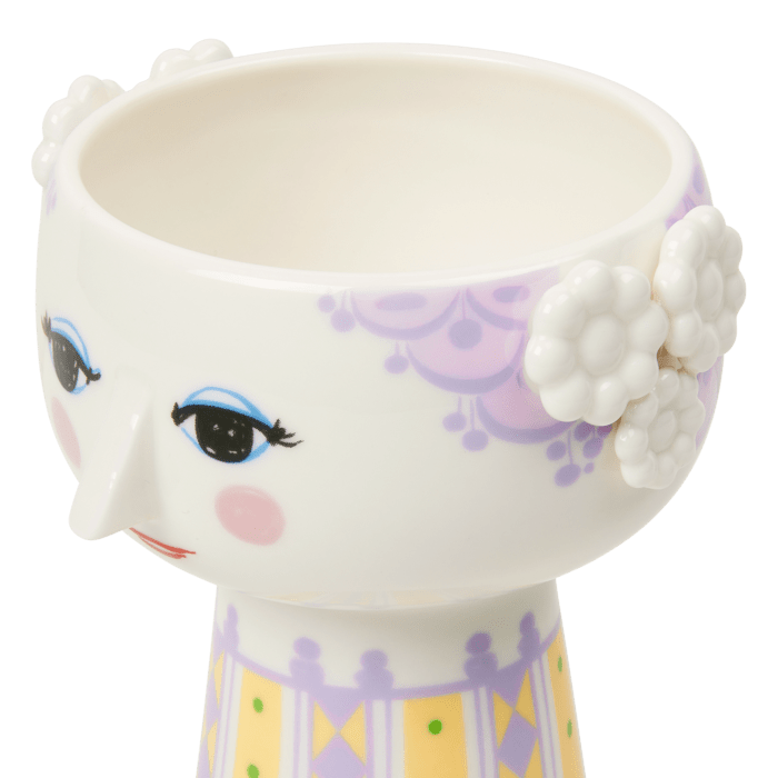 Bjørn Wiinblad 56536 Eva Vase in Lavender/Yellow