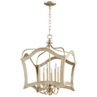 Cyan Canada - 06581 - Six Light Pendant - Milan - Aged Silver Leaf