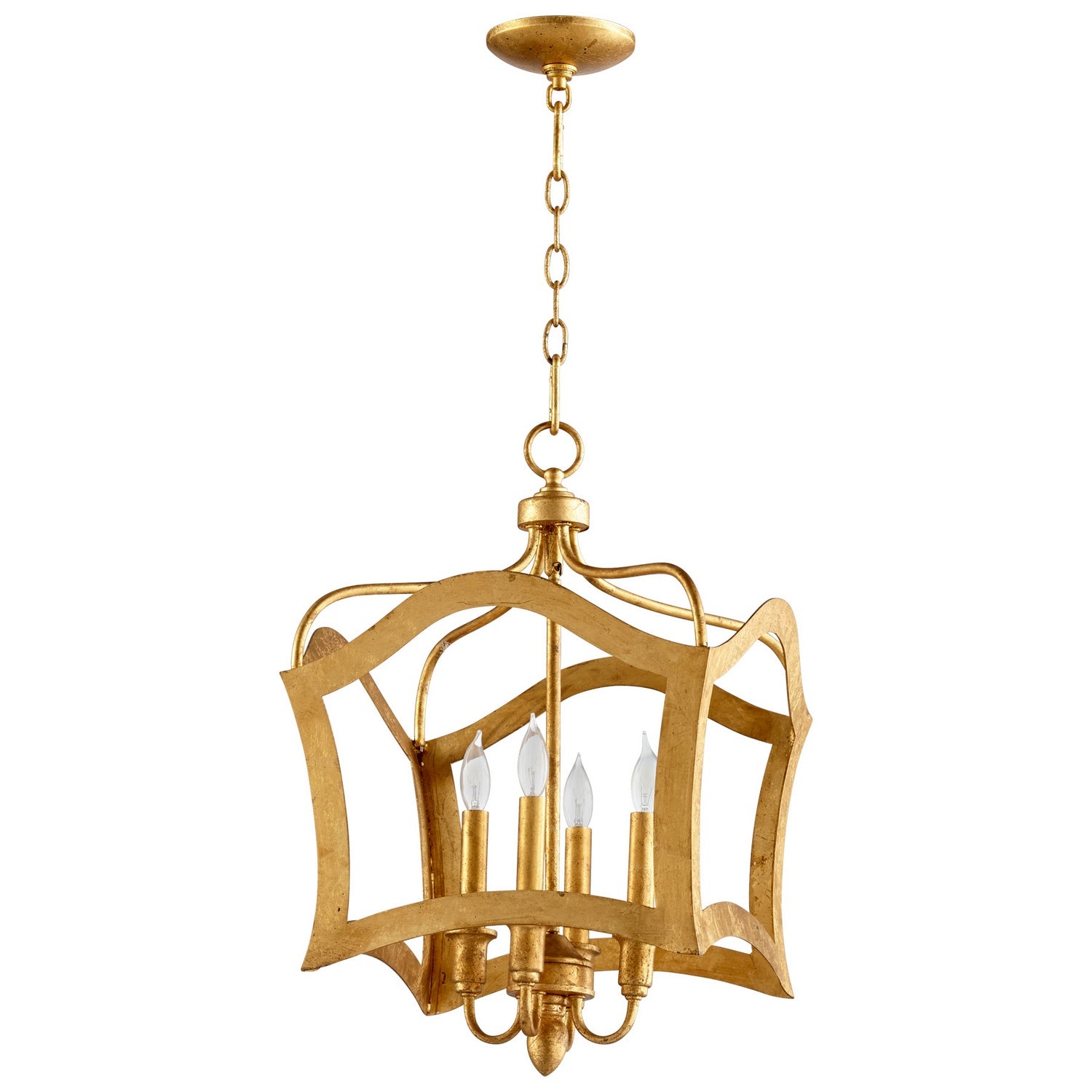 Cyan Canada - 06583 - Four Light Pendant - Milan - Gold Leaf