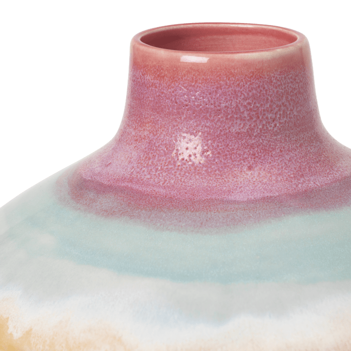 Kähler 693800 Poppery Vase in Pink/Mint/Yellow