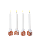 Kähler 693538 Gingerbread Advent Candle Holder in Brown