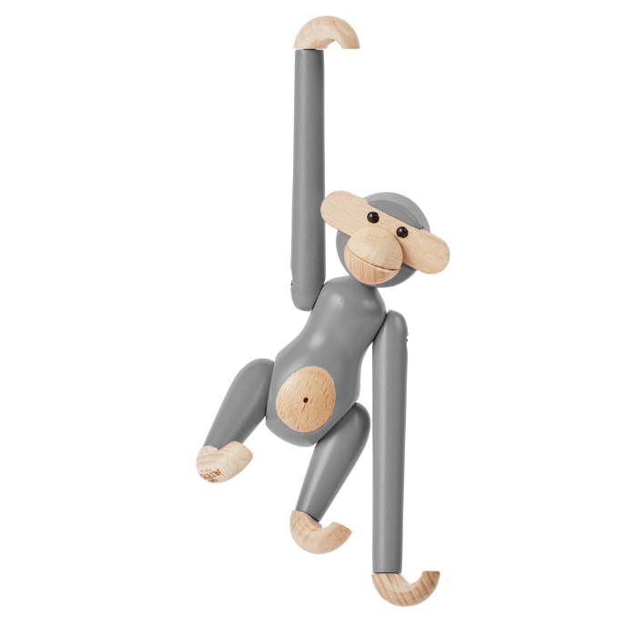 Kay Bojesen 39800 Monkey Wooden Figurine in Grey