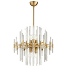 Cyan Canada - 09223 - Six Light Pendant - Quebec - Aged Brass