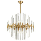 Cyan Canada - 09224 - Six Light Pendant - Quebec - Aged Brass