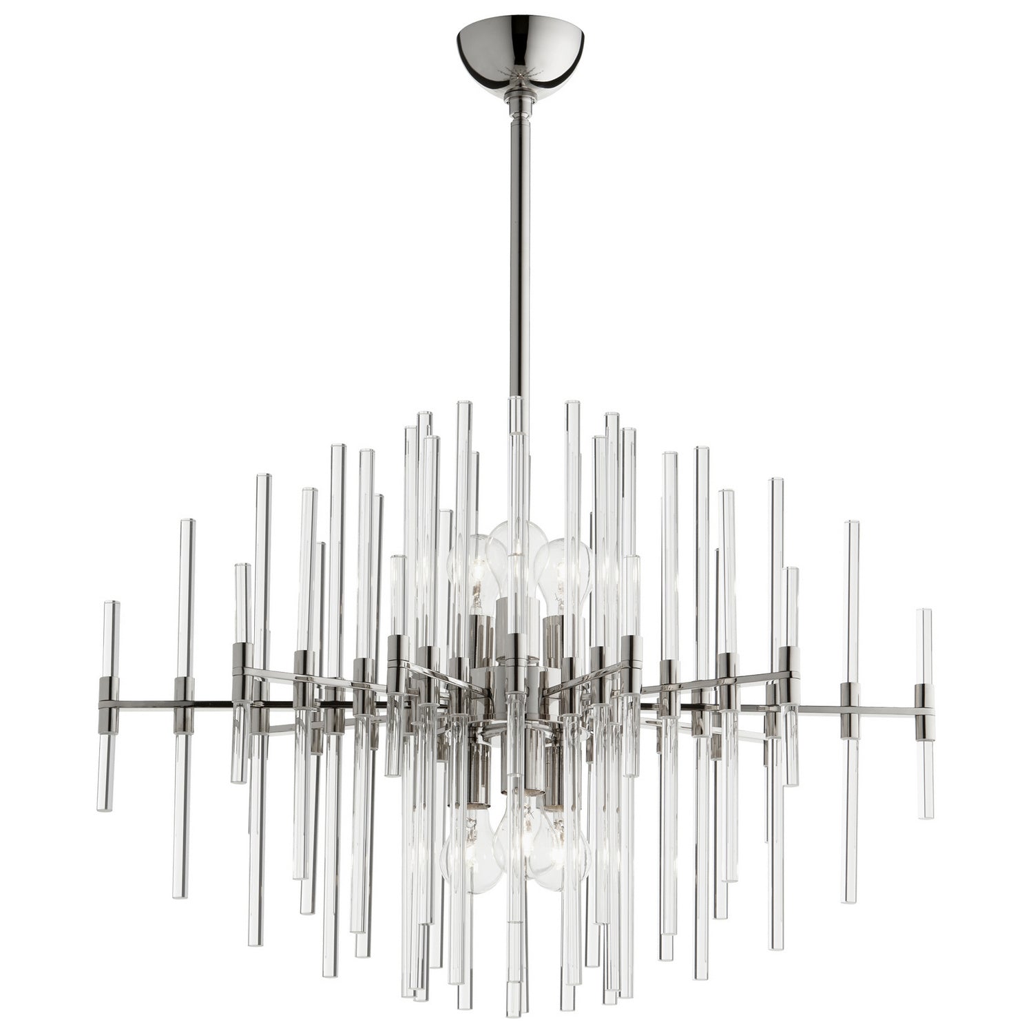Cyan Canada - 09255 - Six Light Pendant - Quebec - Polished Nickel